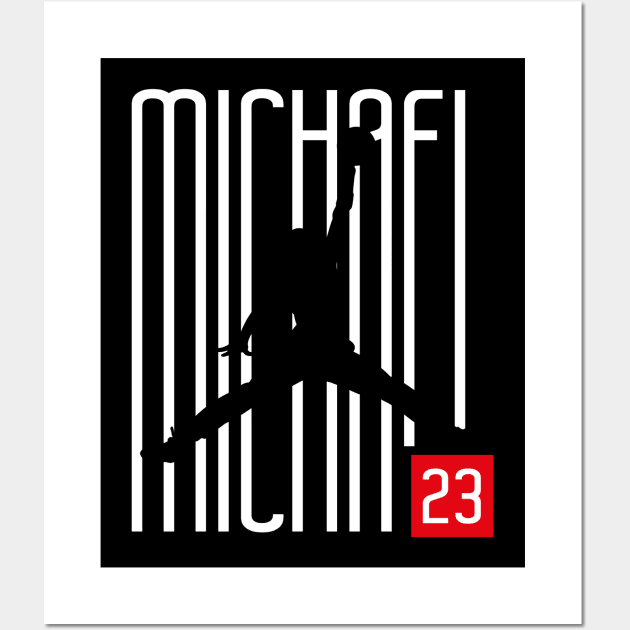 Jordan Basketball His Airness Chicago 23 Mj Wall Art by TEEWEB